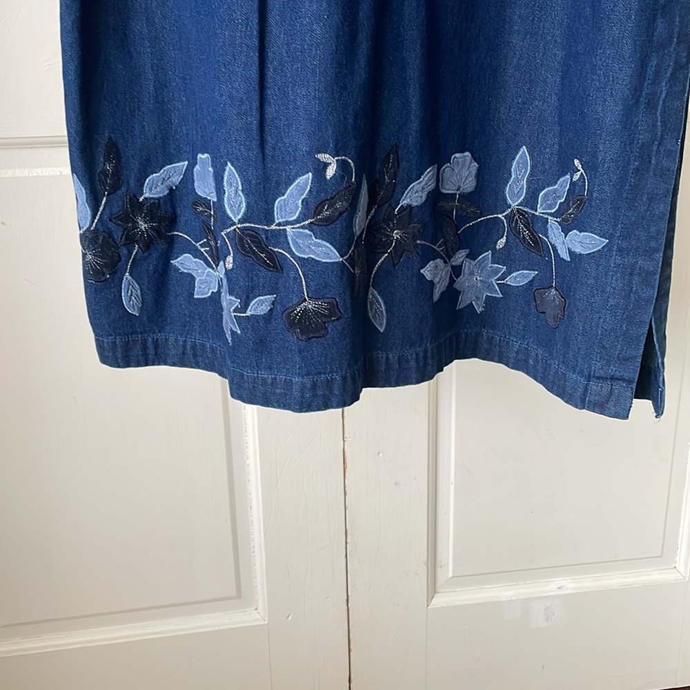 NWT! Denim maxi dress, women medium - Picture 3 of 7